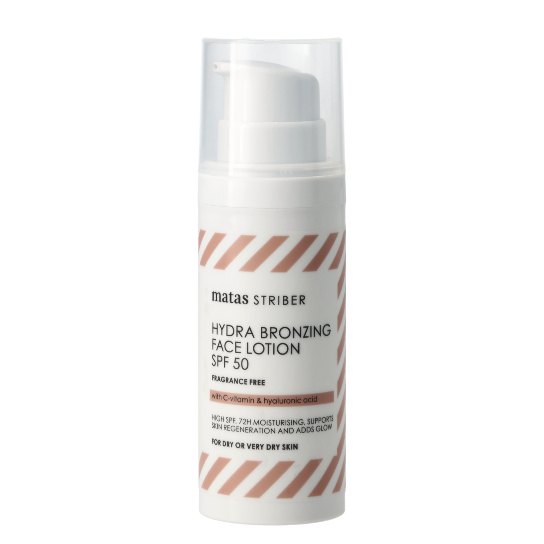 Matas Striber Hydra Bronzing Face Lotion SPF50 Fragrance Free