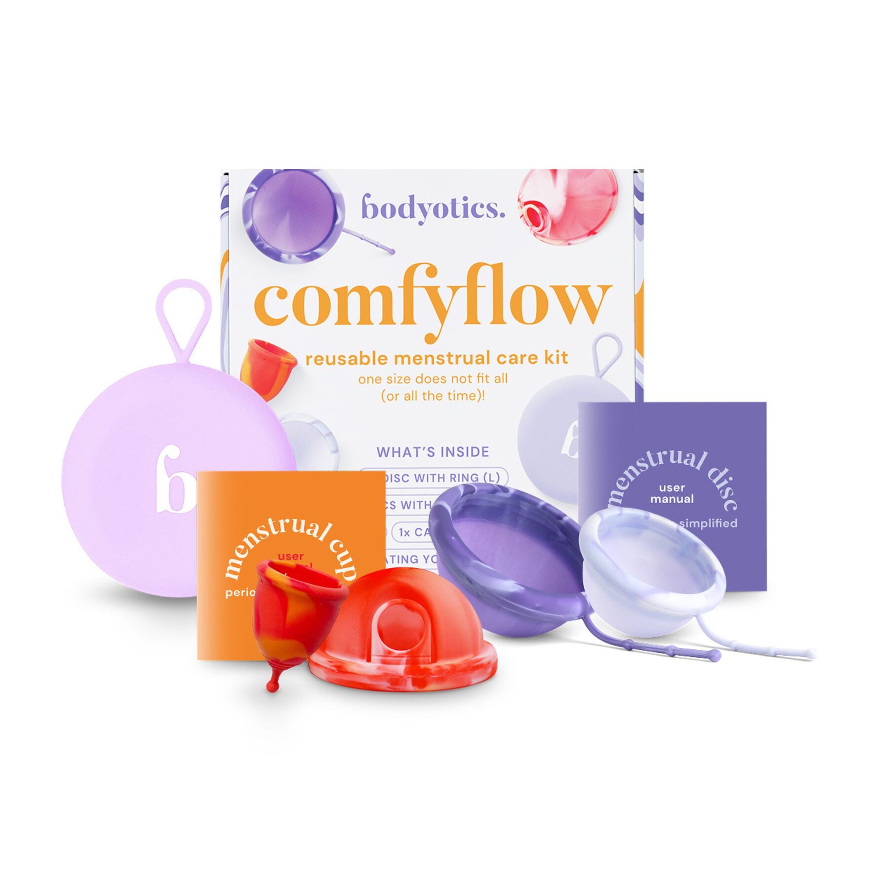 Bodyotics Bodyotics ComfyFlow Reusable Period Care Set 4 pcs 4 pcs