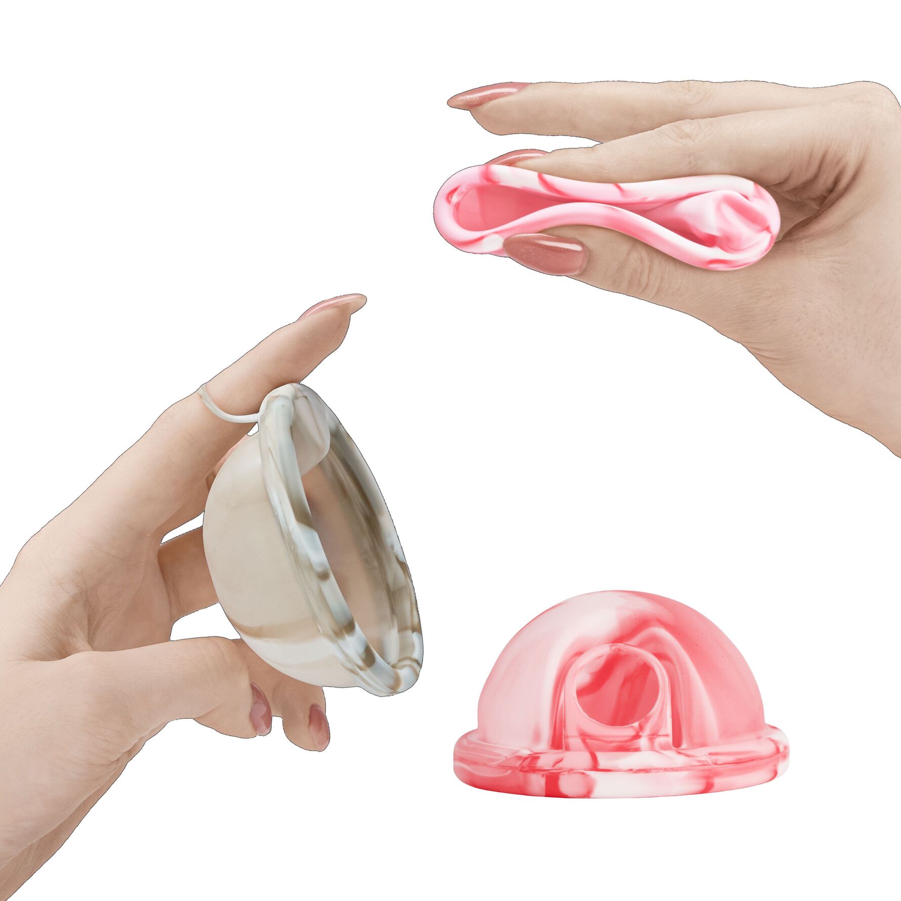 Bodyotics Bodyotics ComfyDisc Reusable Menstrual Discs S & L Beige/Pink 2 pcs Beige/Pink 2 pcs