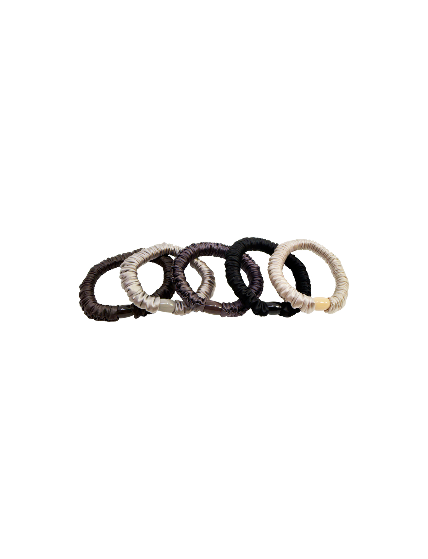 PIPOL'S BAZAAR PIPOL'S BAZAAR Ruffle Satin Elastic Dark Mix 5 pcs 5 pcs