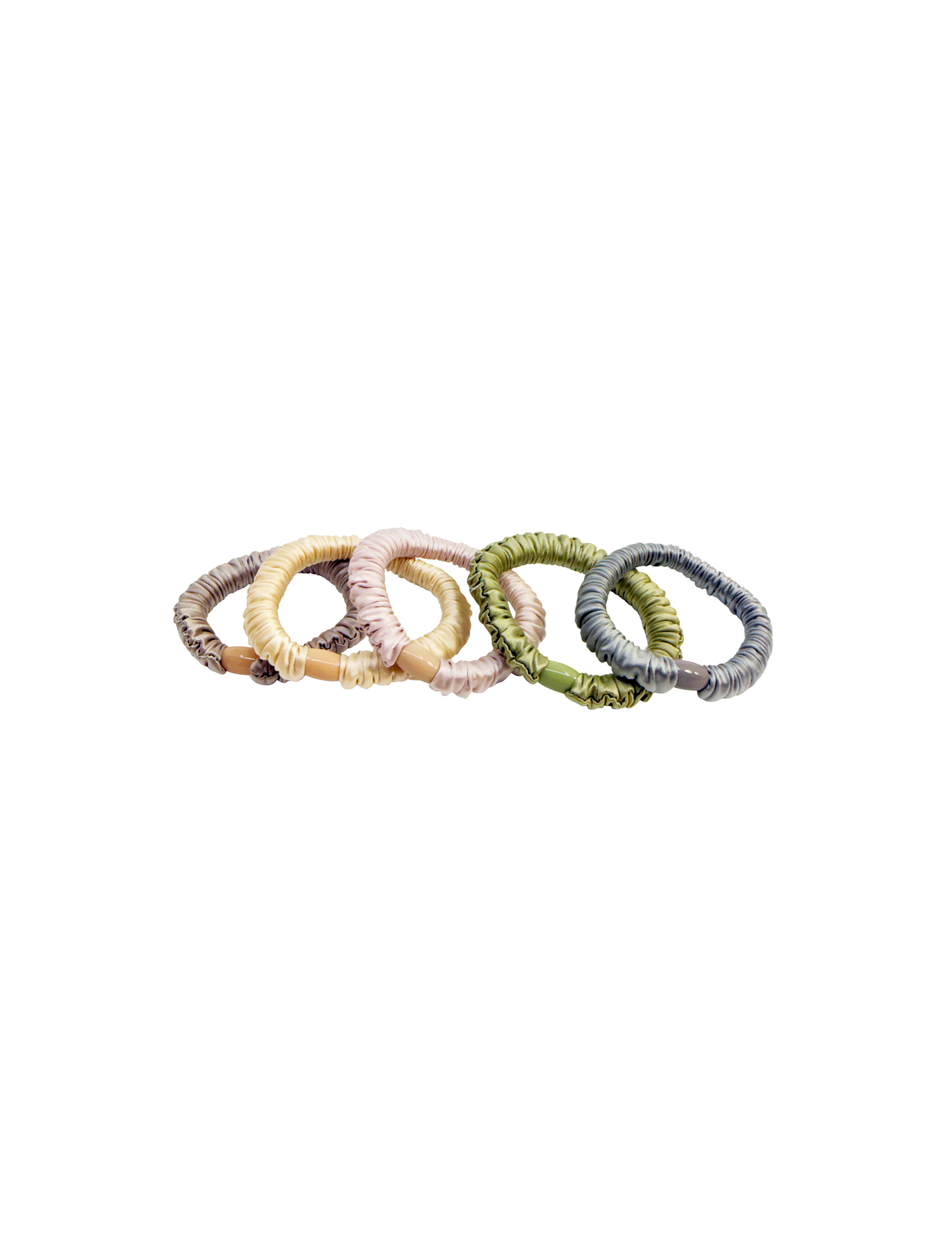 PIPOL'S BAZAAR PIPOL'S BAZAAR Ruffle Satin Elastic Light Mix 5 pcs 5 pcs