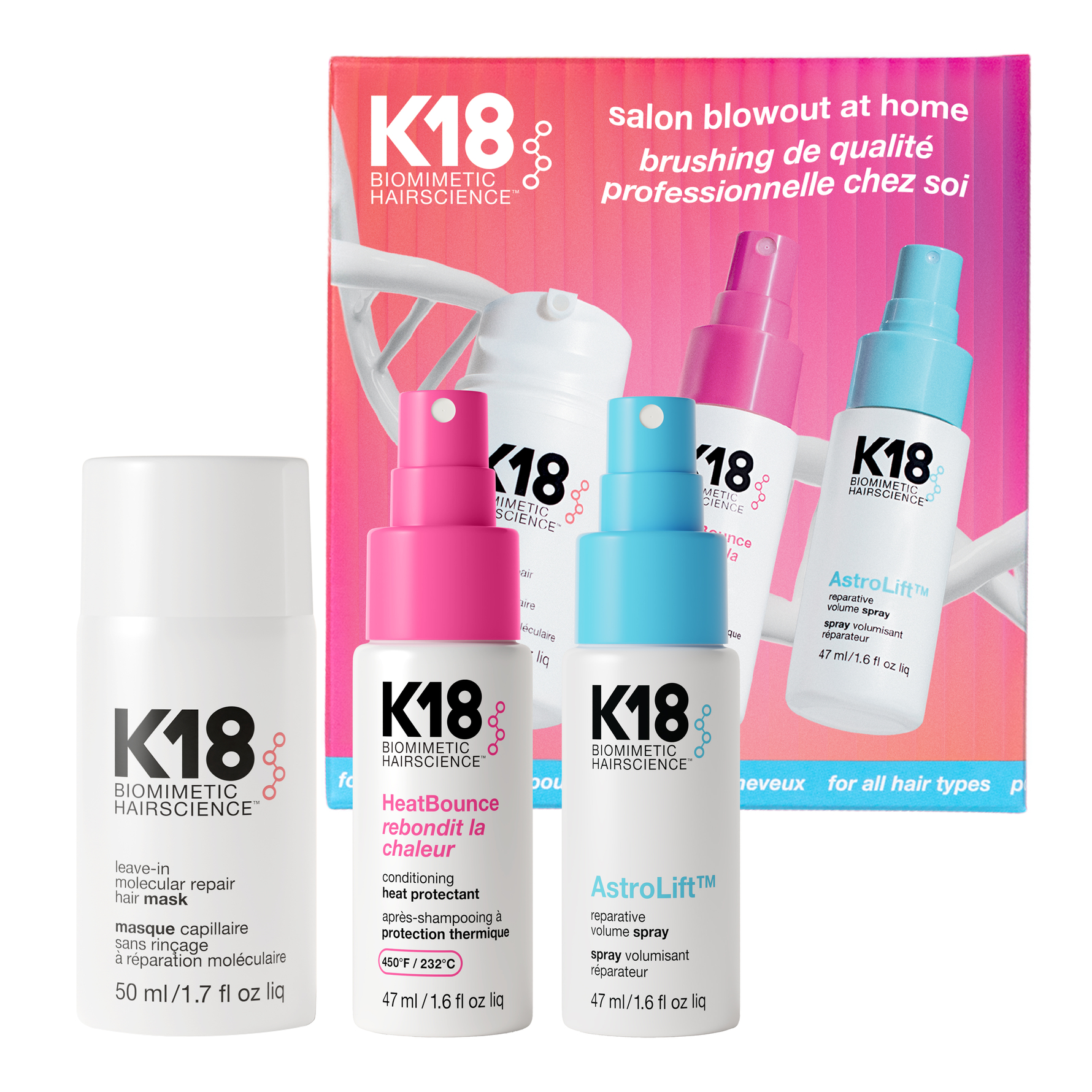 K18 K18 Salon Blowout At Home Kit Gift Box 144 ml 144 ml