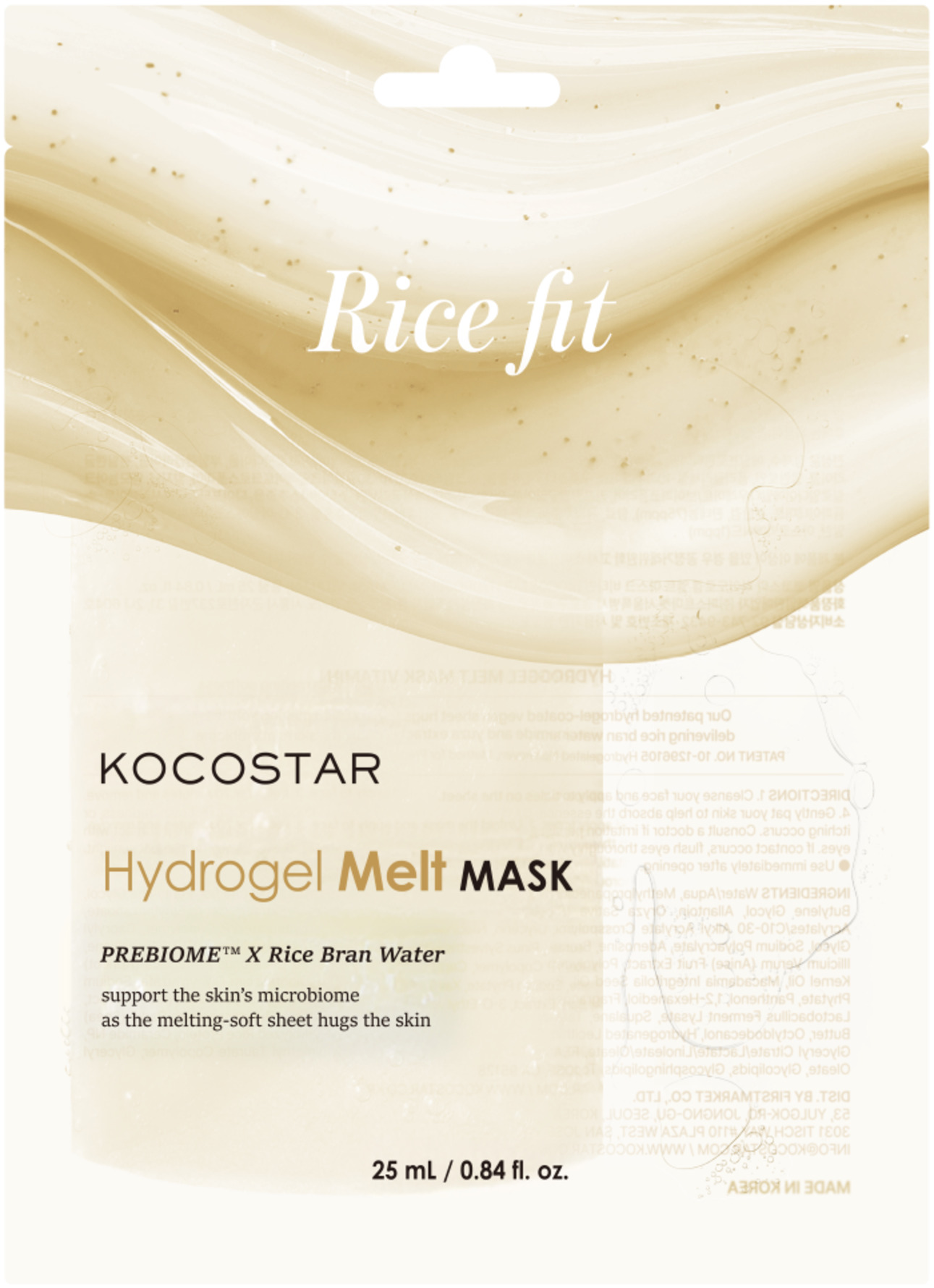 Kocostar Kocostar Hydrogel Melt Mask Rice Fit