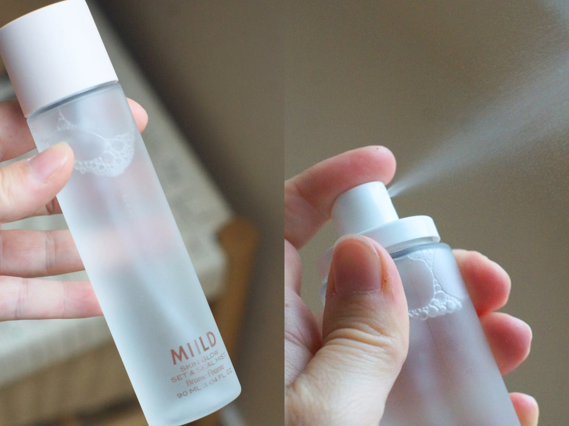 setting spray fra miild
