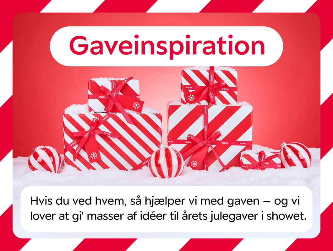 Hvis du ved hvem, så hjælper vi med gaven - og vi lover at gi' masser af idéer til årets julegaver i showet.
