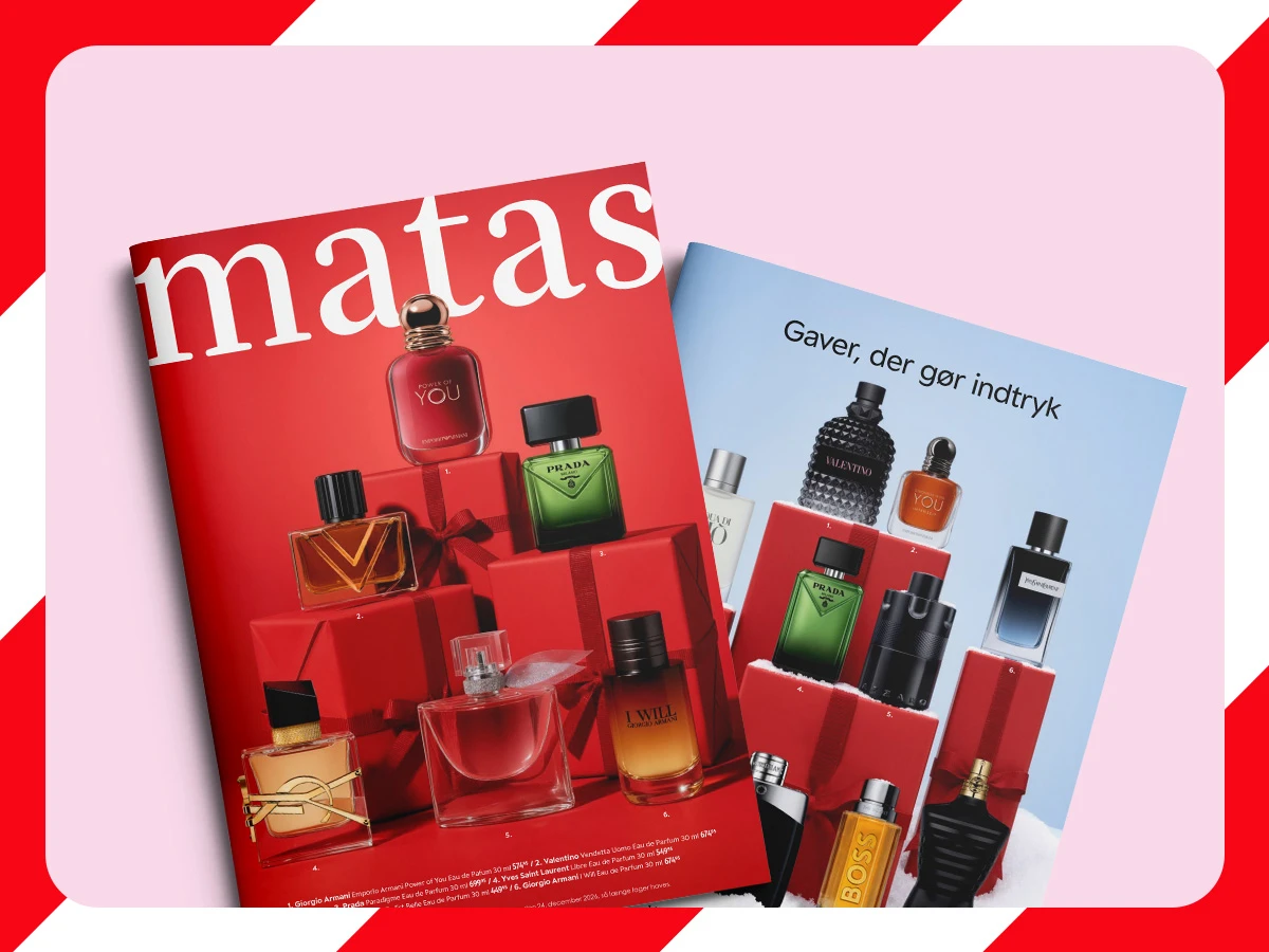 Matas' julekatalog er landet. Bliv inspireret til julens mange gaver, der gør indtryk. Gælder 29. oktober - 24. december.