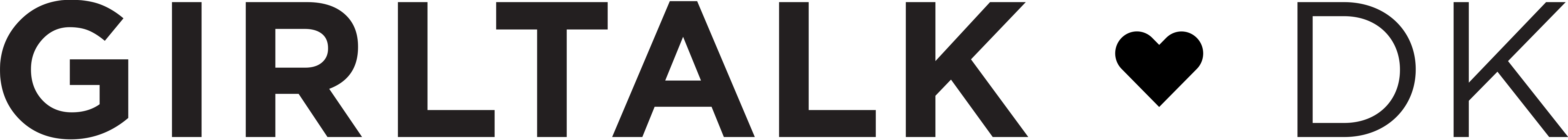 Girltalk logo sort tekst på hvid baggrund