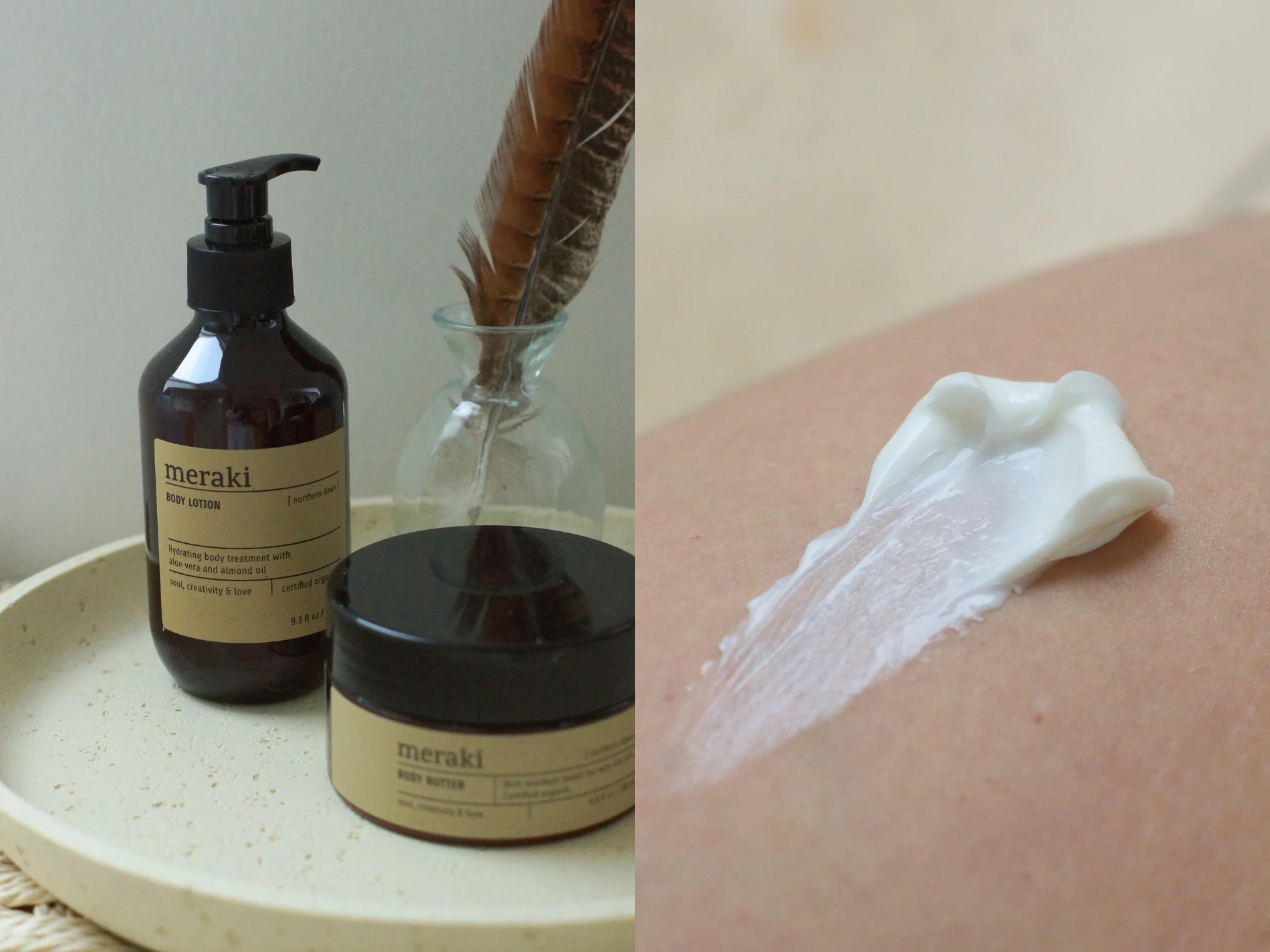 Billede af body lotion og body butter