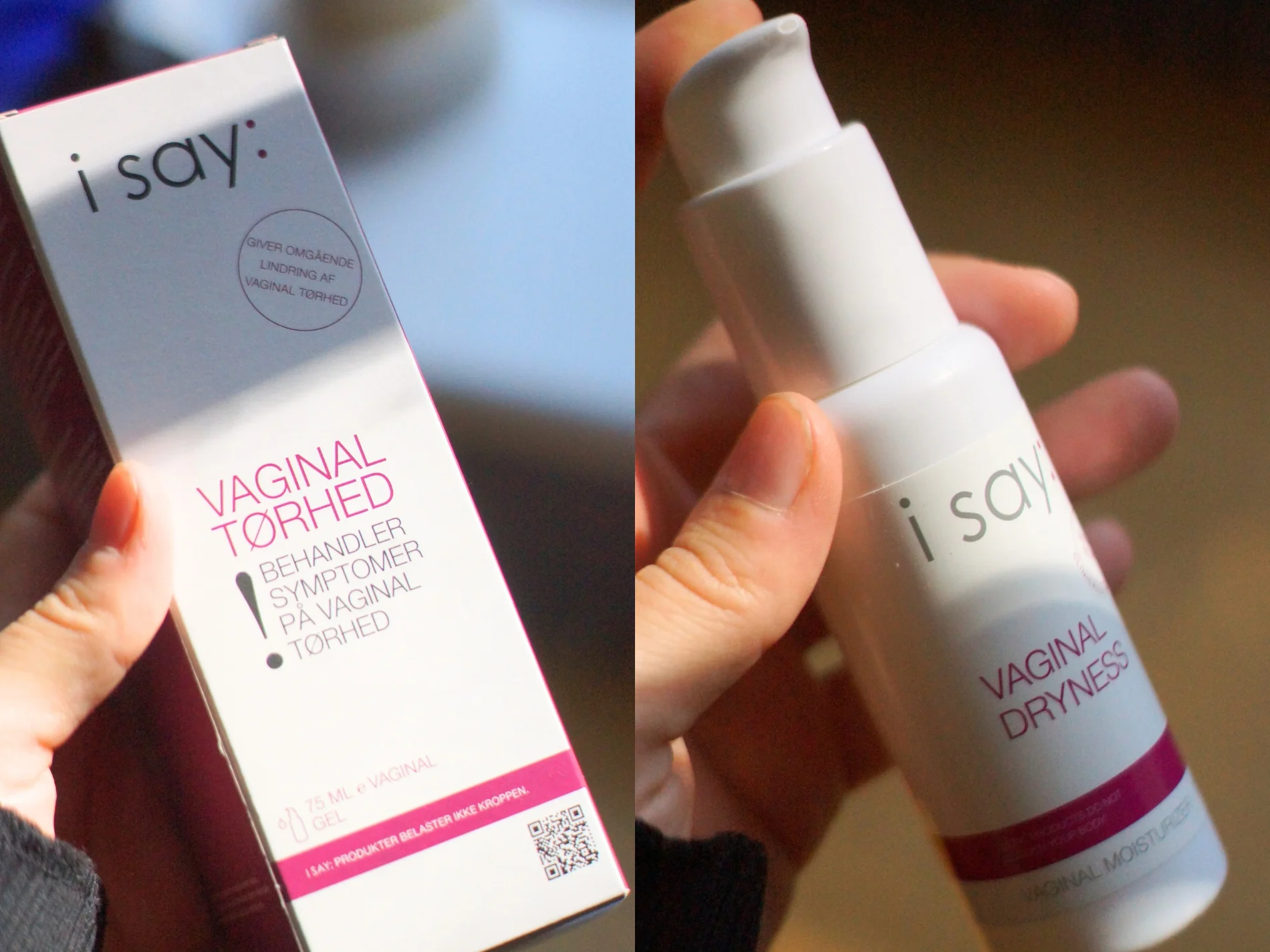 produkt fra i say til behandling af vaginal tørhed