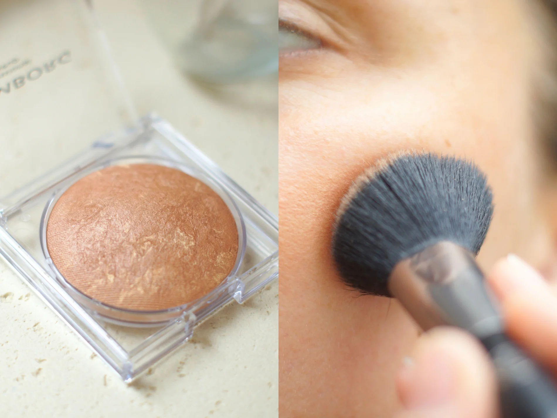 bronzer fra tromborg på kind