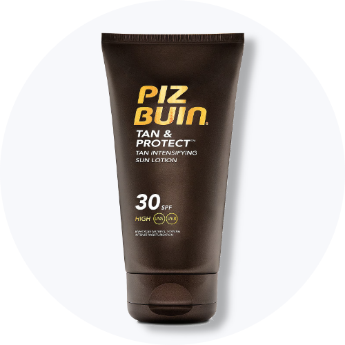 Matas Striber Kids sollotion SPF 30 i hvid tube med orange striber på lys grå baggrund.