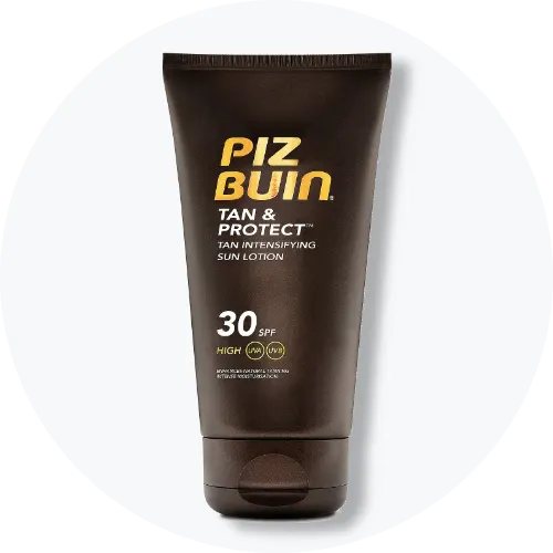 Matas Striber Kids sollotion SPF 30 i hvid tube med orange striber på lys grå baggrund.