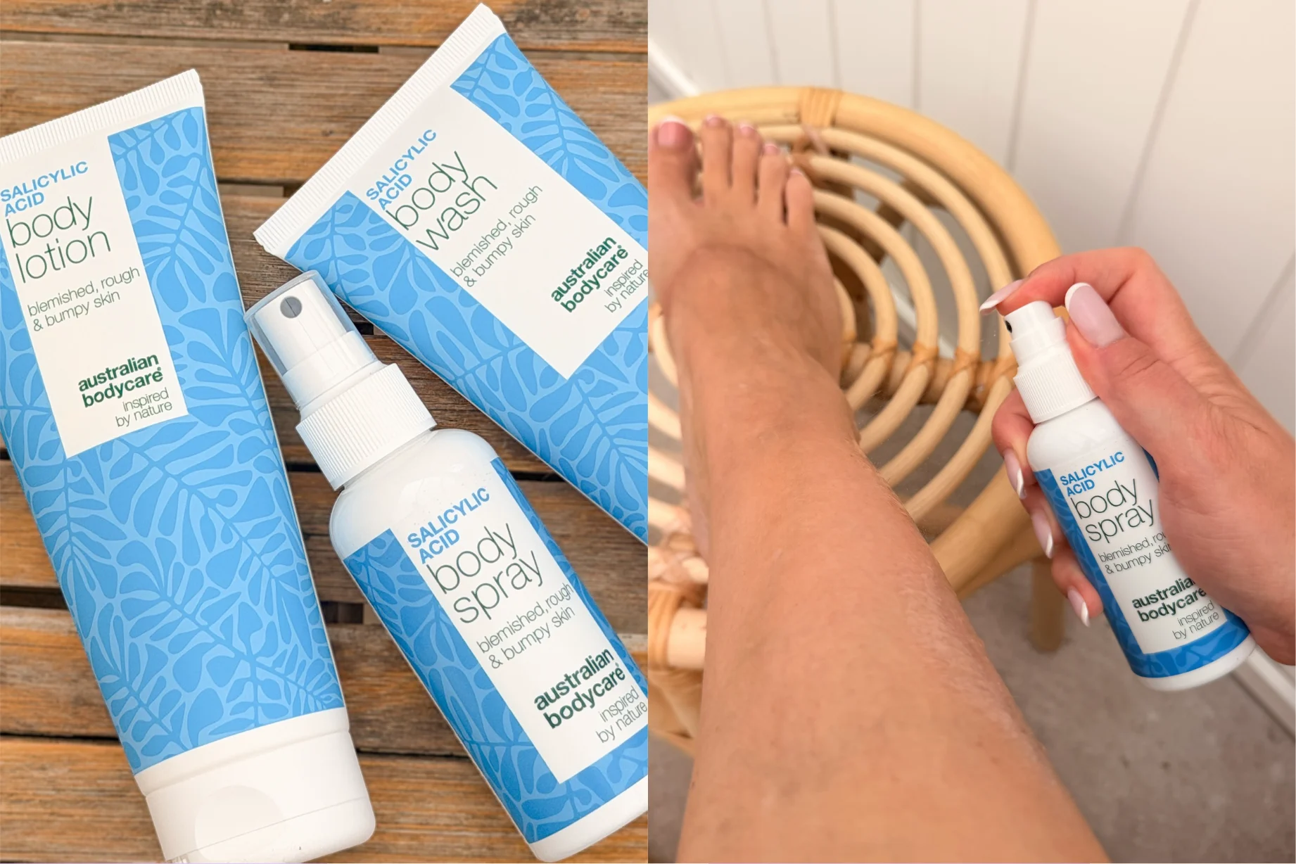 præsentation af body spray