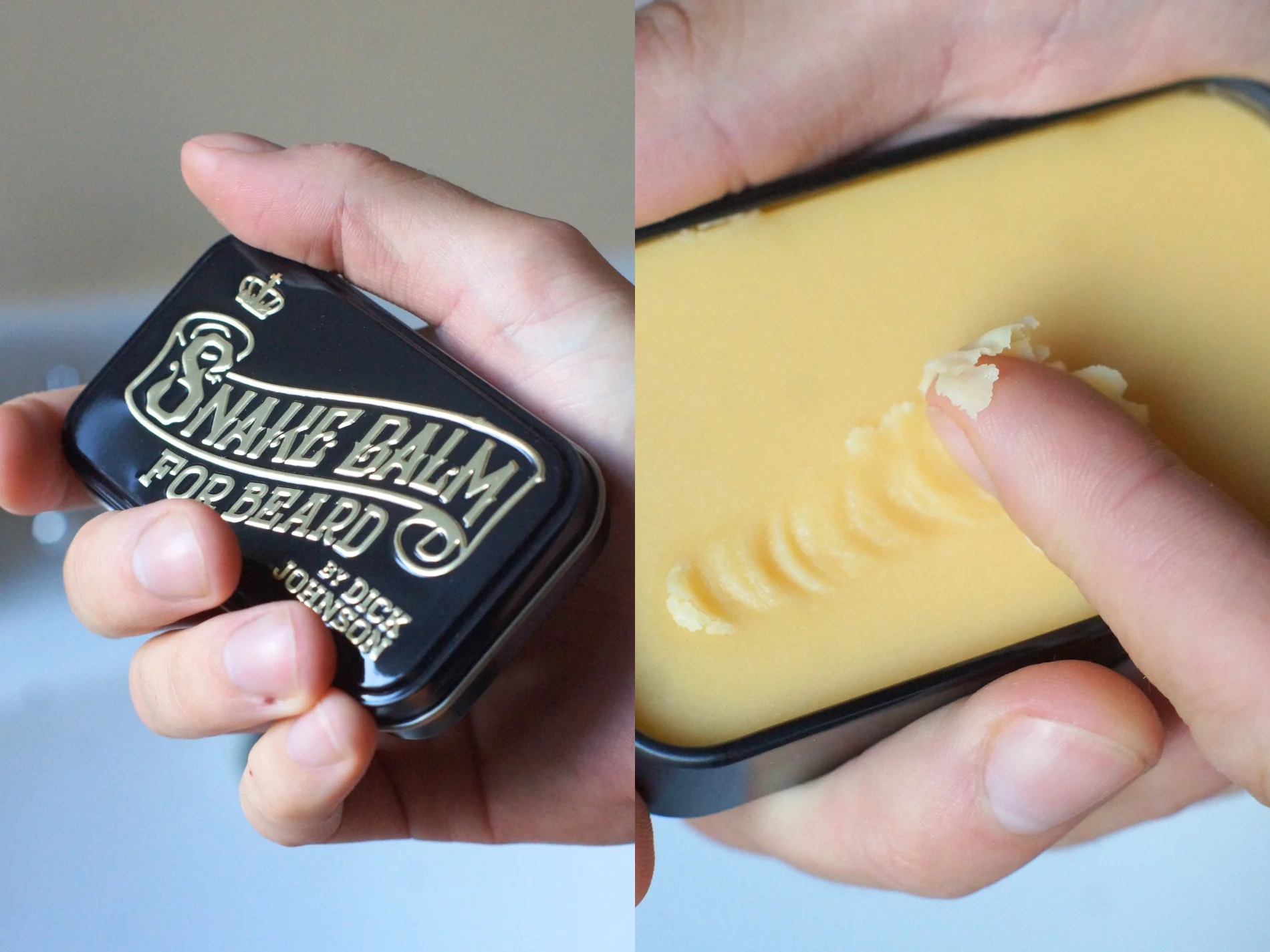 beard balm til at forme skægget fra dick johnson