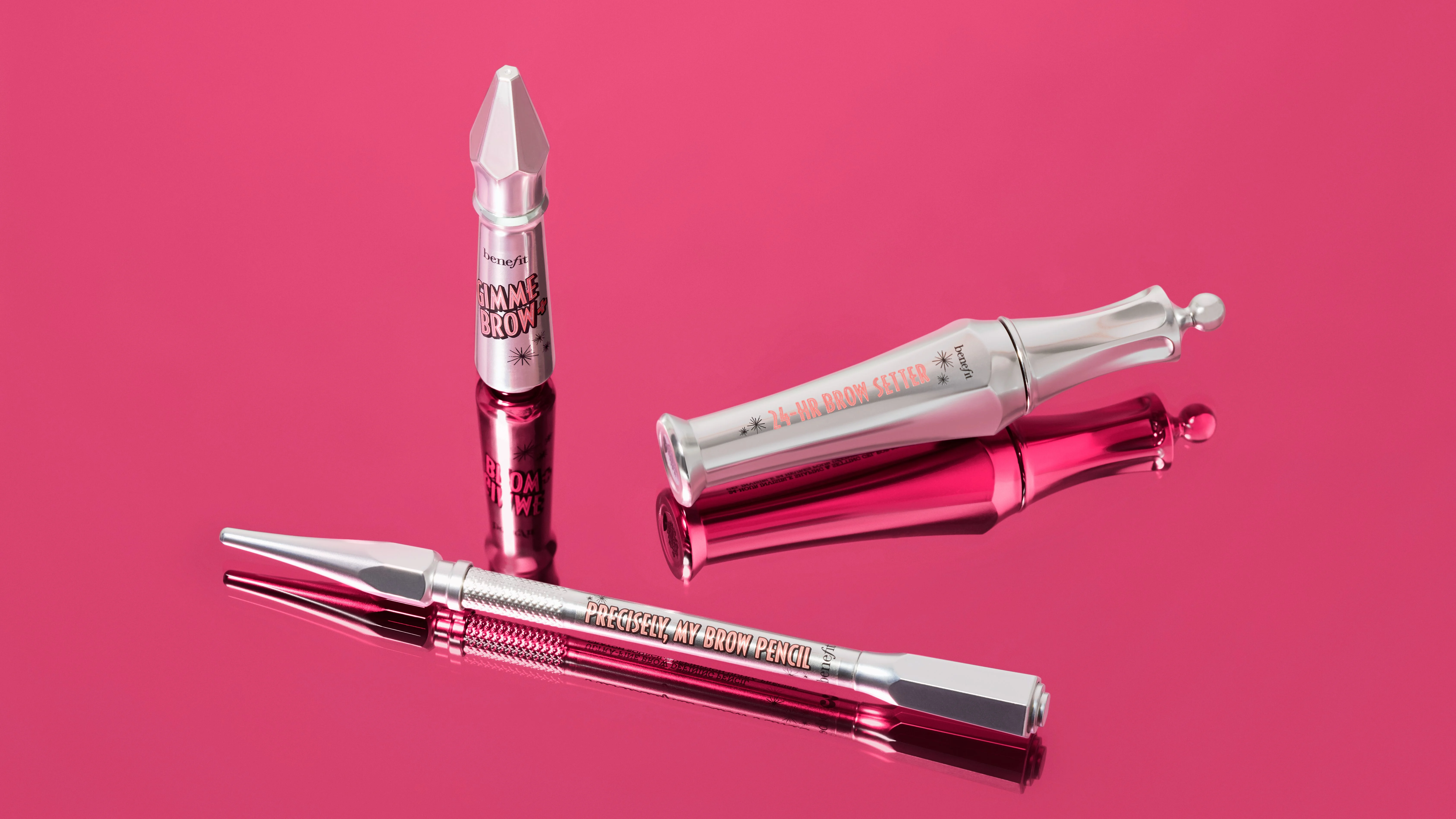 Benefit Cosmetics brow produkter – Gimme Brow+, 24-HR Brow Setter og Precisely My Brow Pencil