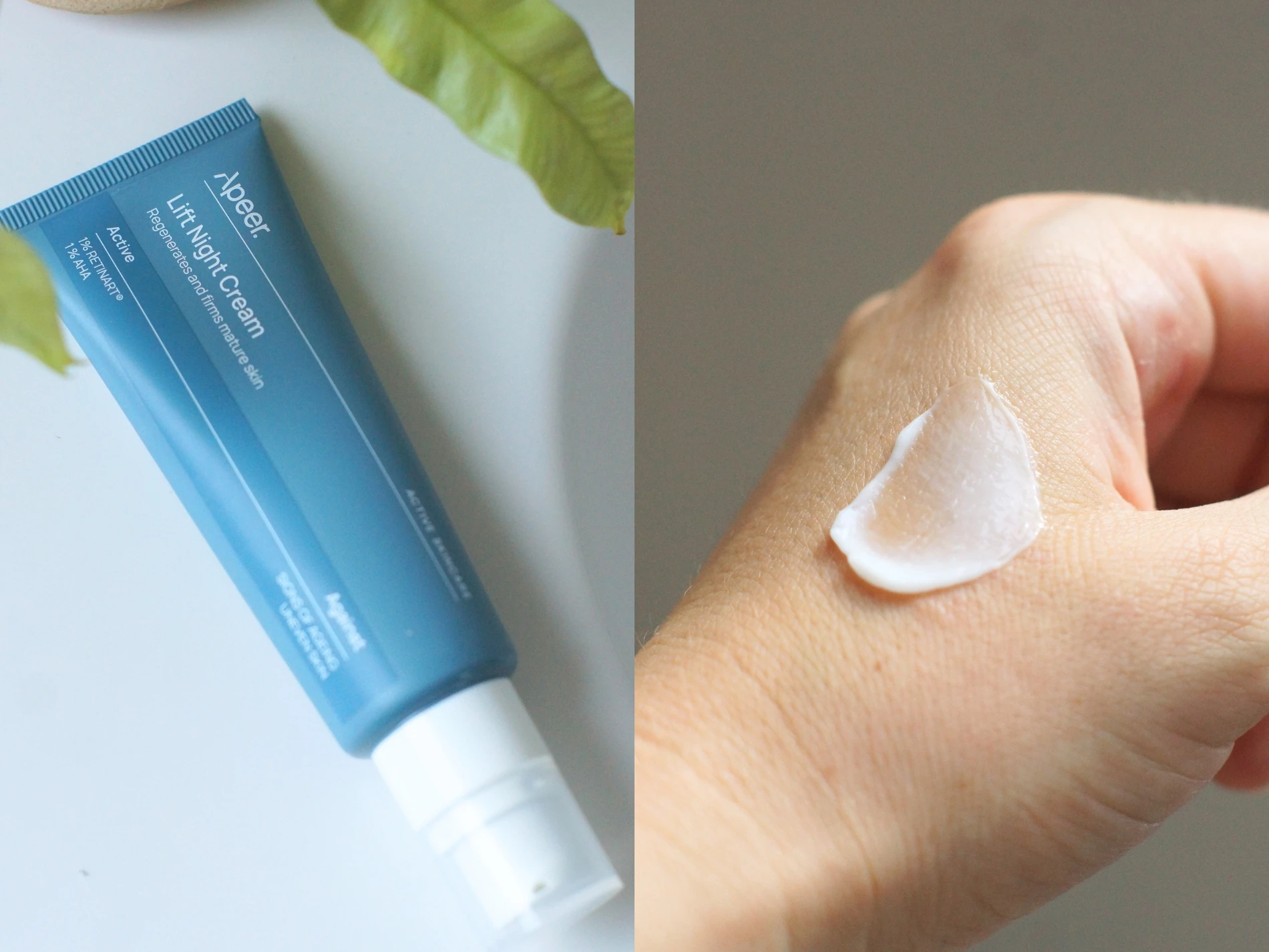 Billede af Apeer Lift Night Cream på hud