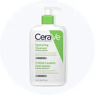 Her ses et billede af CeraVe's Hydrating Cleanser.