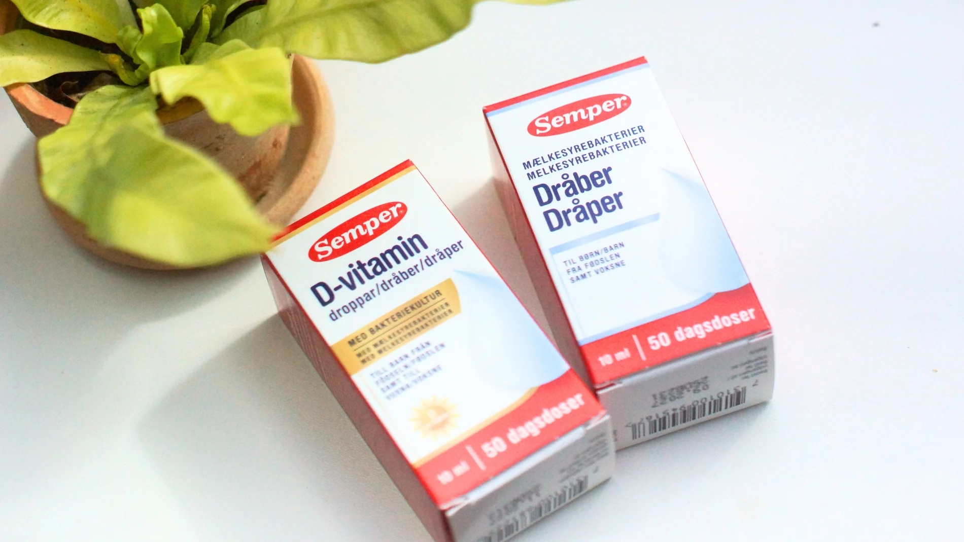 mælkesyrebakterier og d-dråber til baby fra semper