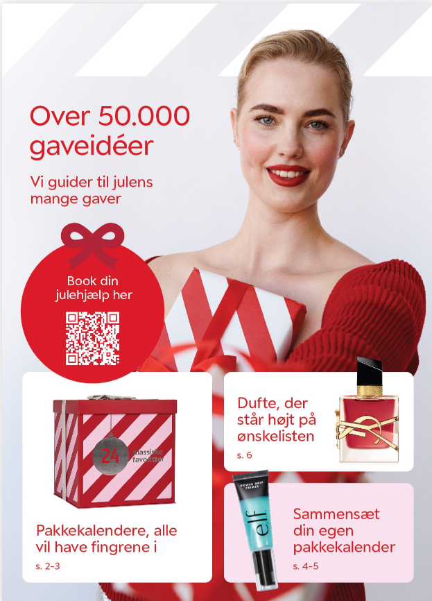 Julegaveguide: Over 50.000 gaveidéer. Book julehjælp her. Se pakkekalendere og dufte.