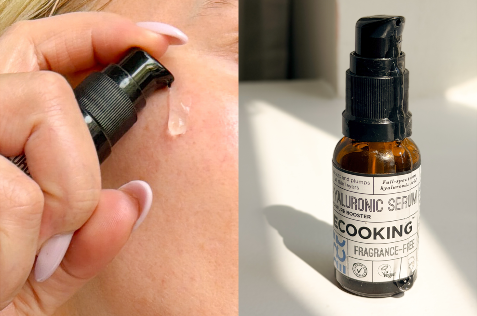 hånd med serum fra ecooking