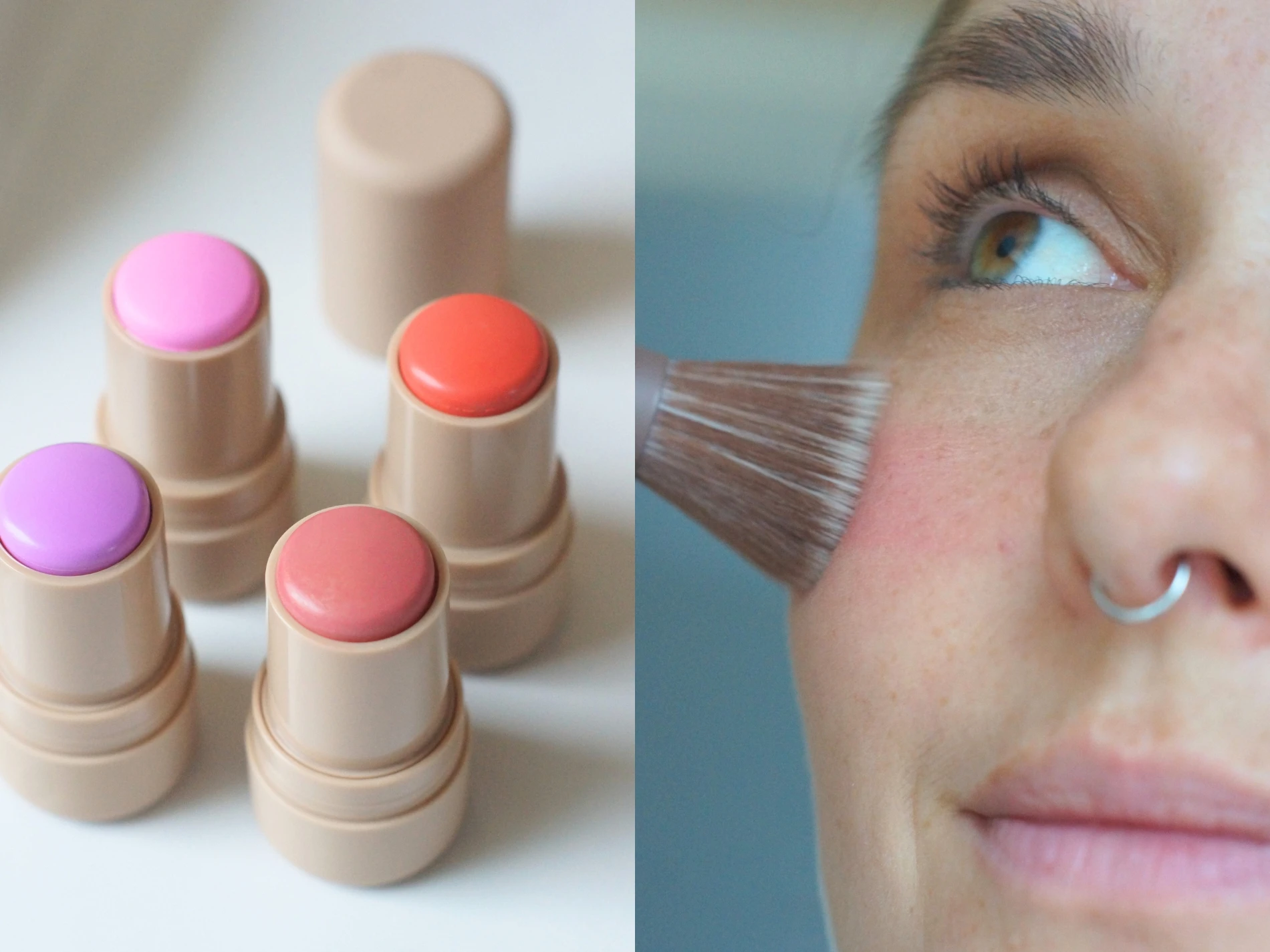 tinted beauty balm blush i forskellige farver fra miild