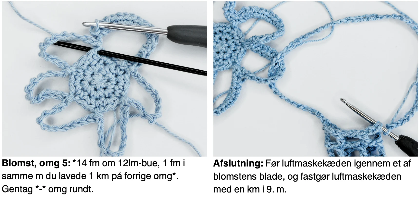 hækle beauty charm step by step 3