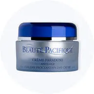 Her ses en blå ansigtscreme fra Beaute Pacifique.