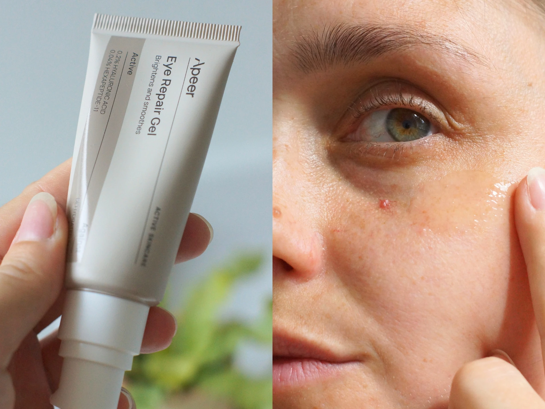 Billede af Apeer Eye Repair Gel på hud