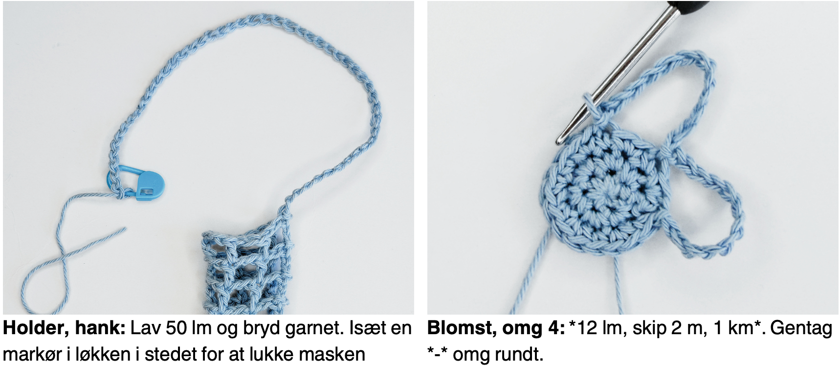 hækle beauty charm step by step 2