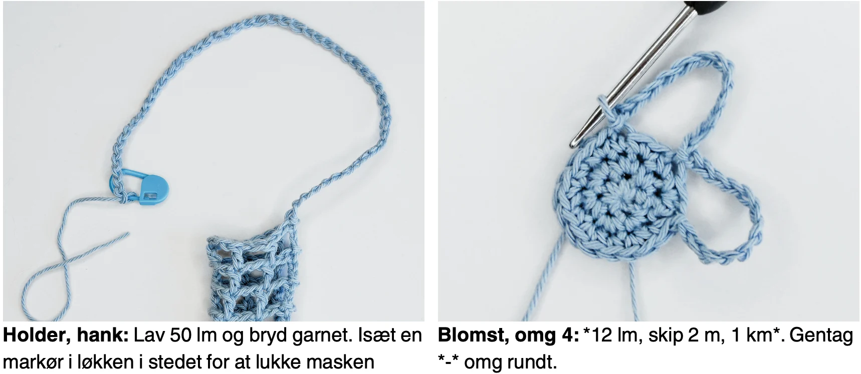 hækle beauty charm step by step 2
