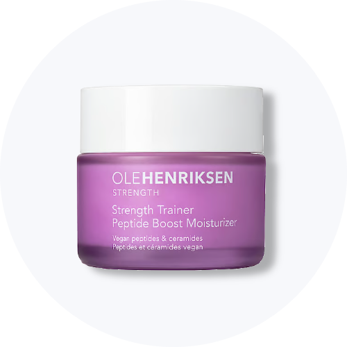 OLEHENRIKSEN Strength Trainer Peptide Boost fugtighedscreme med veganske peptider og ceramider.