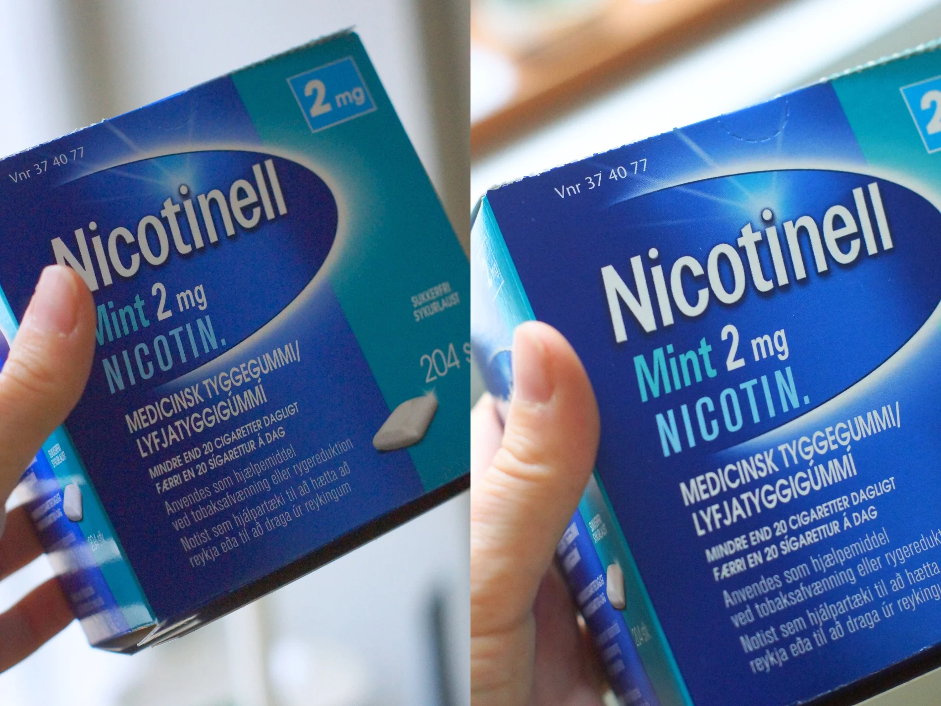 Nikotintyggegummi fra Nicotinell