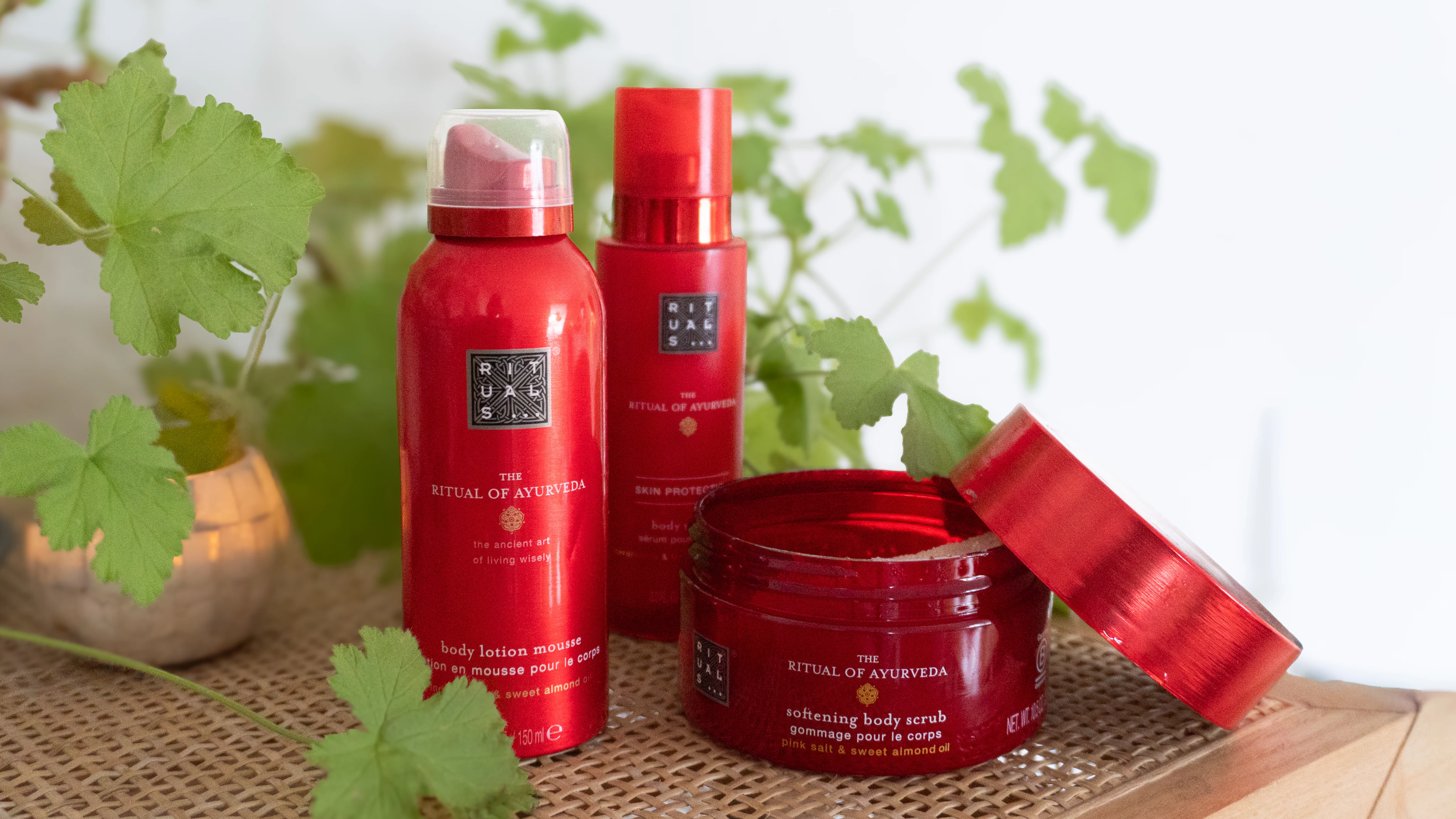 rituals produkter på bord