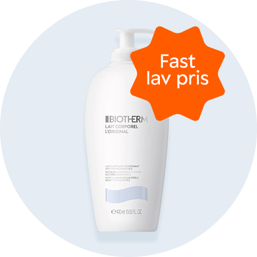 Her ses en hvid Biotherm creme. 