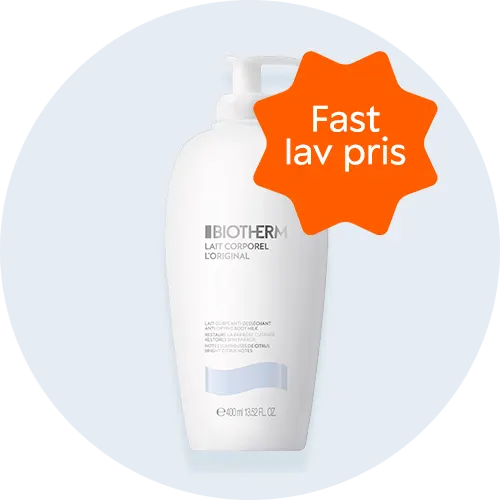 Her ses en hvid Biotherm creme. 