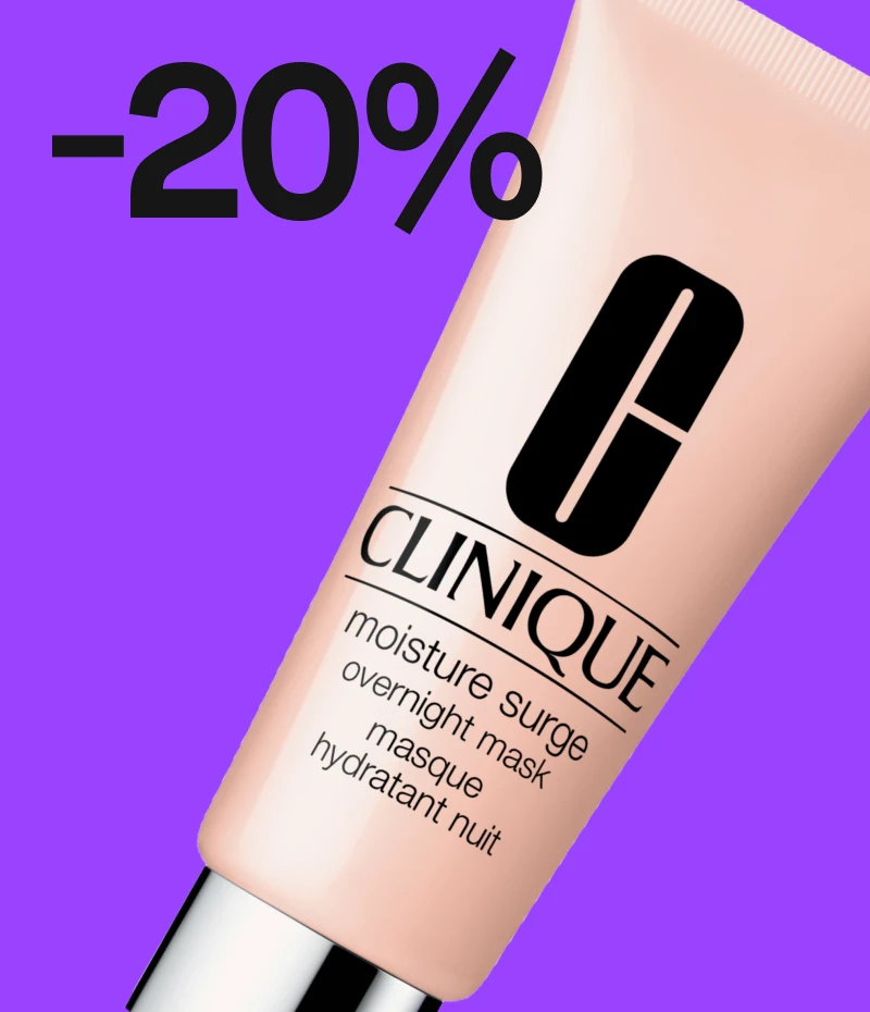 Clinique Moisture Surge Overnight Mask -yönaamio, 20% alennus.