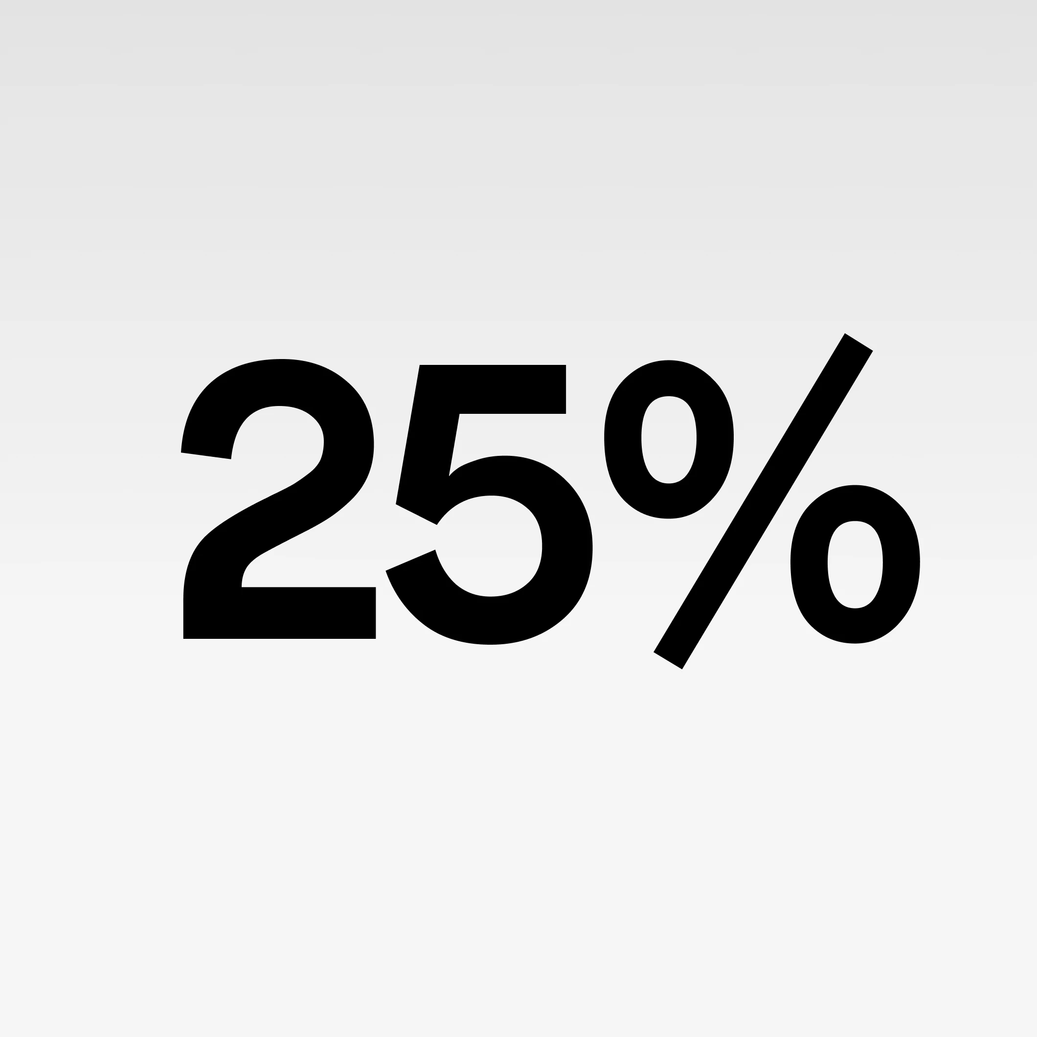 25%