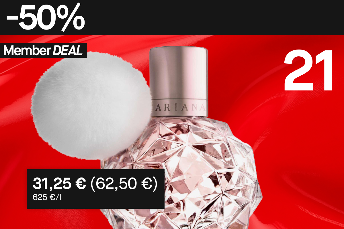50 % alennus tästä Ariana Grande -tuoksusta jäsenille.