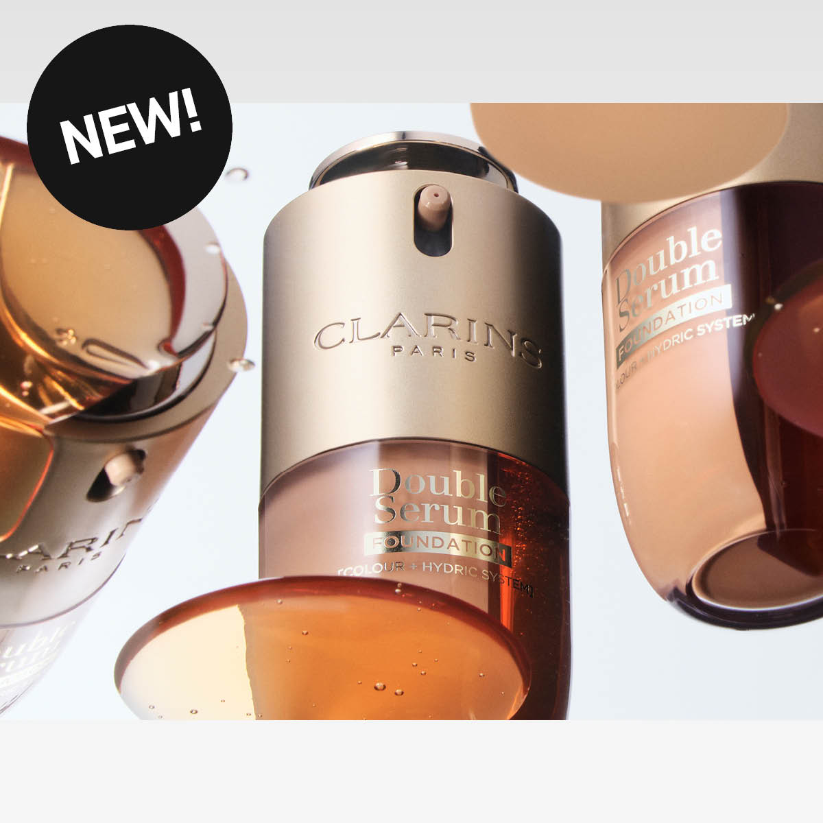 Clarins Double Serum Foundation -meikkituote.