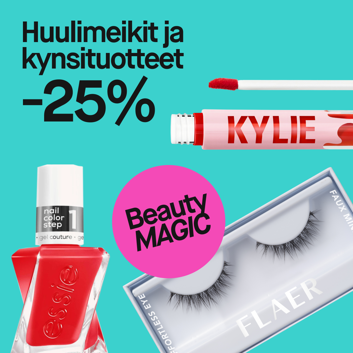 Huulimeikit ja kynsituotteet -25% Beauty MAGIC.