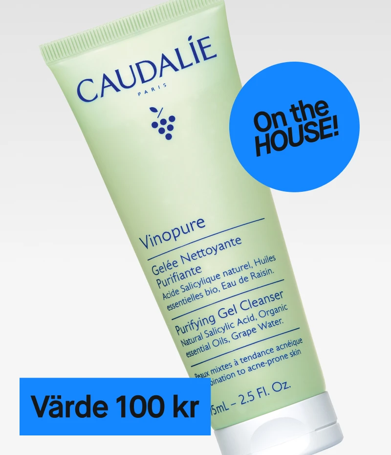 Caudalie Vinopure Purifying Gel Cleanser, en rengöringsgel för ansiktet med ett värde av 100 kr. Gratis för medlemmar.