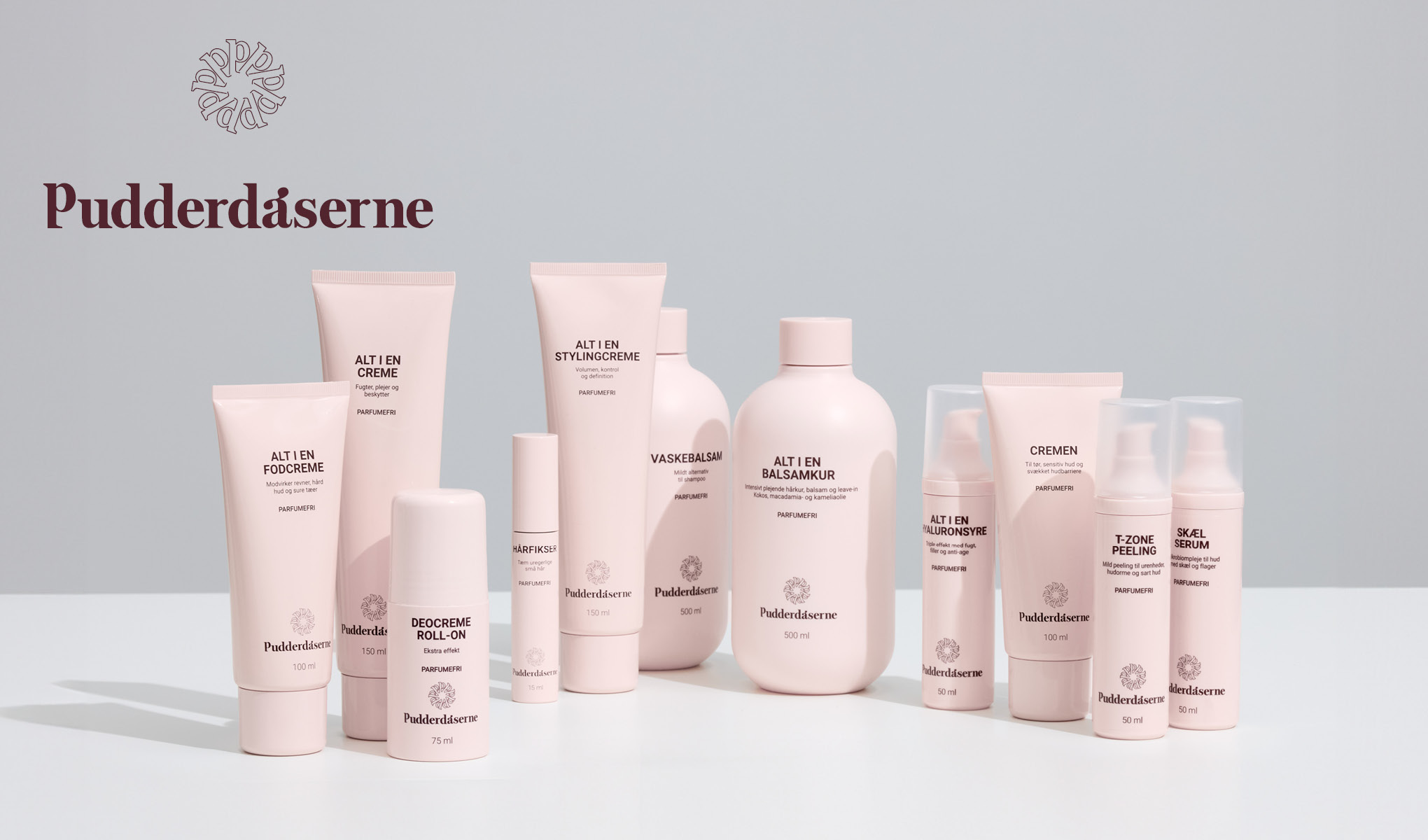 Produkter från Pudderdåserne.