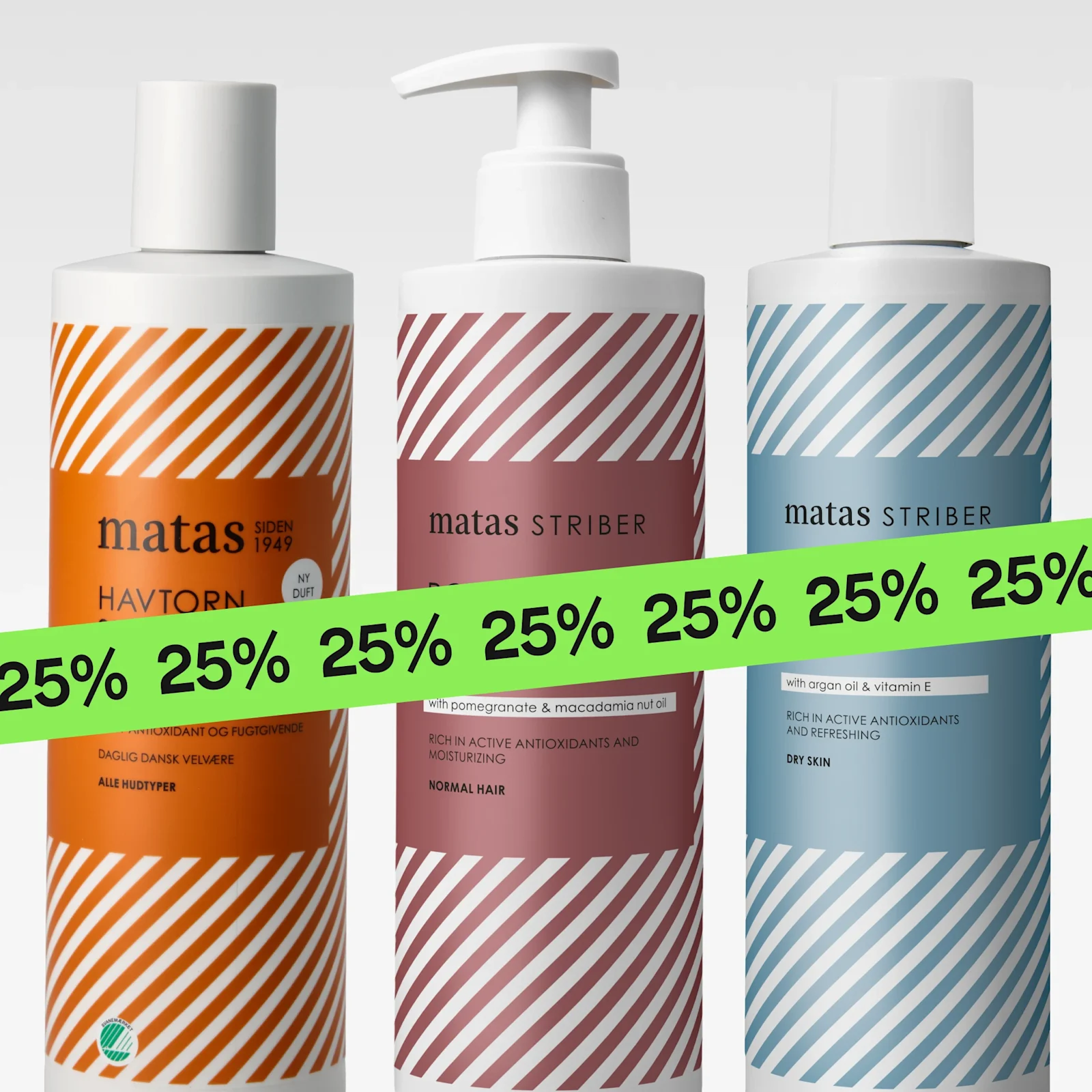25% på Matas Striber kroppsvård