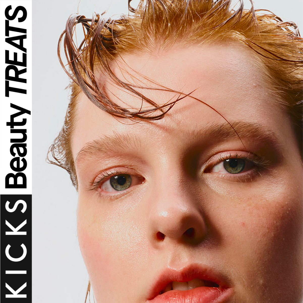 KICKS Beauty Treats, modell med oranget hår