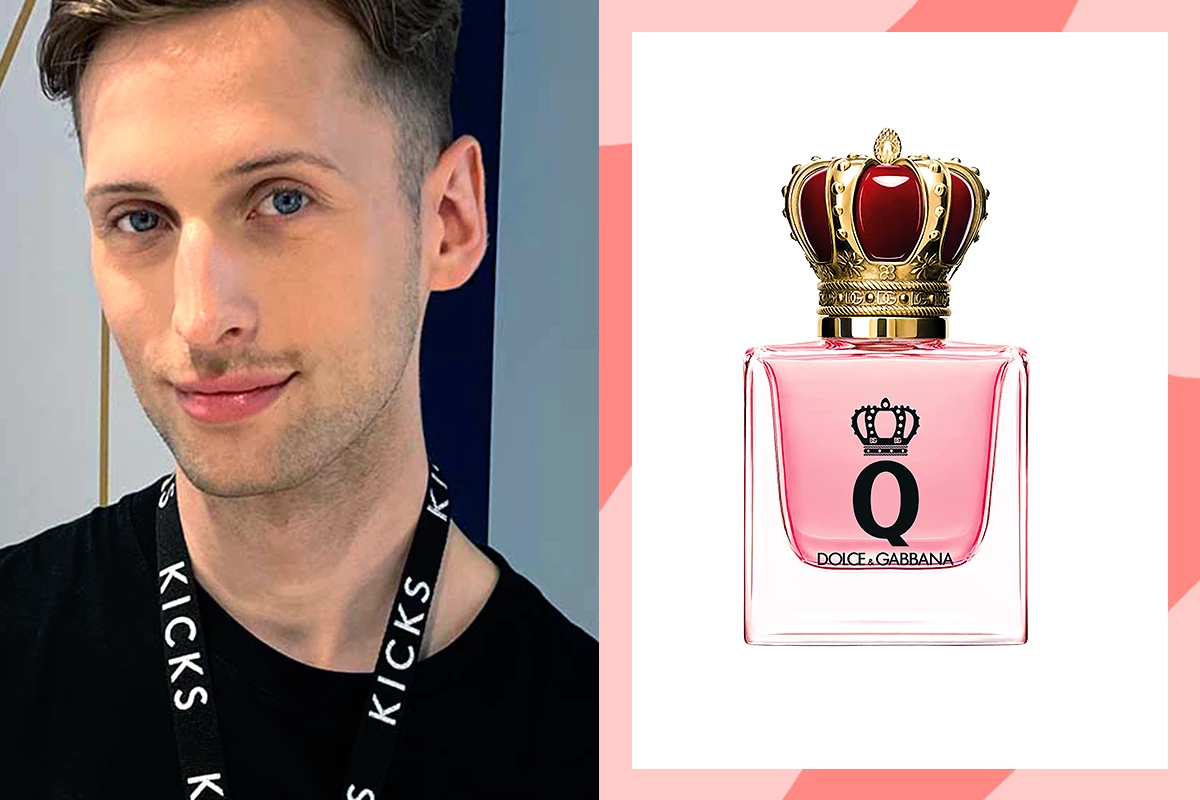 Beauty experten Oscar visar upp hans favorit parfym "Dolce & Gabbana Q By Dolce&Gabbana"