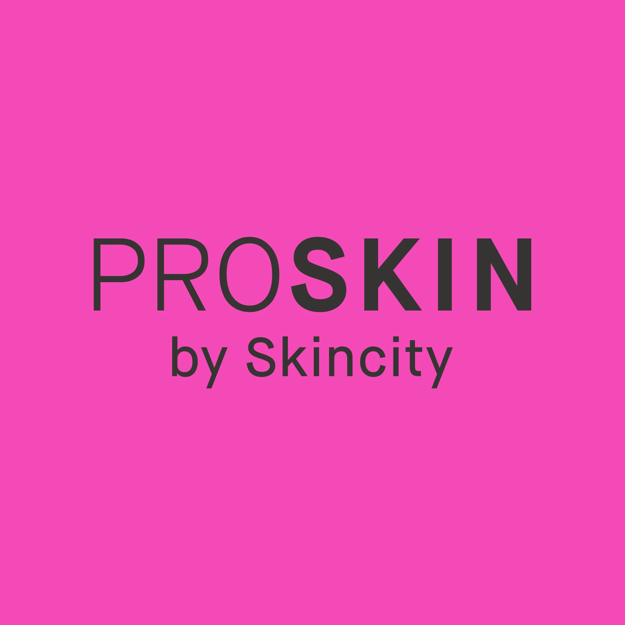 PROSKIN by Skincity vaaleanpunaista taustaa vasten.