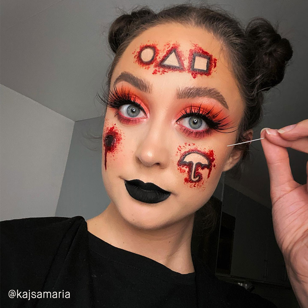 @kajsamaria hauskaa ja inspiroivaa Halloween-meikkiä.