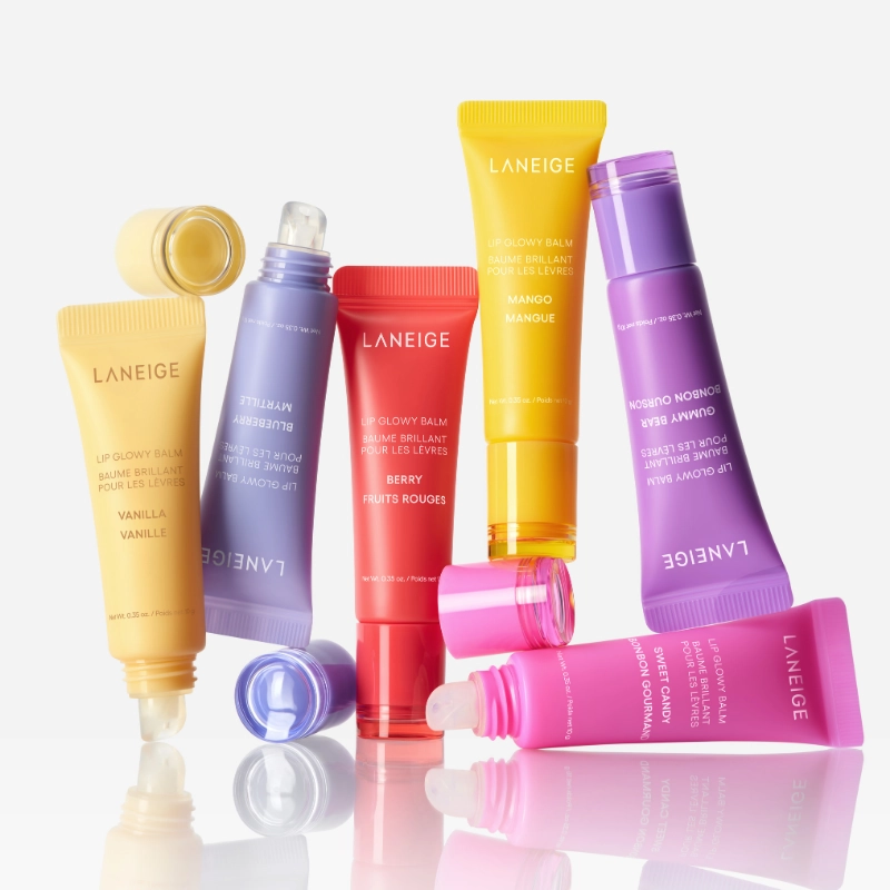 Laneige leppepleieprodukter.