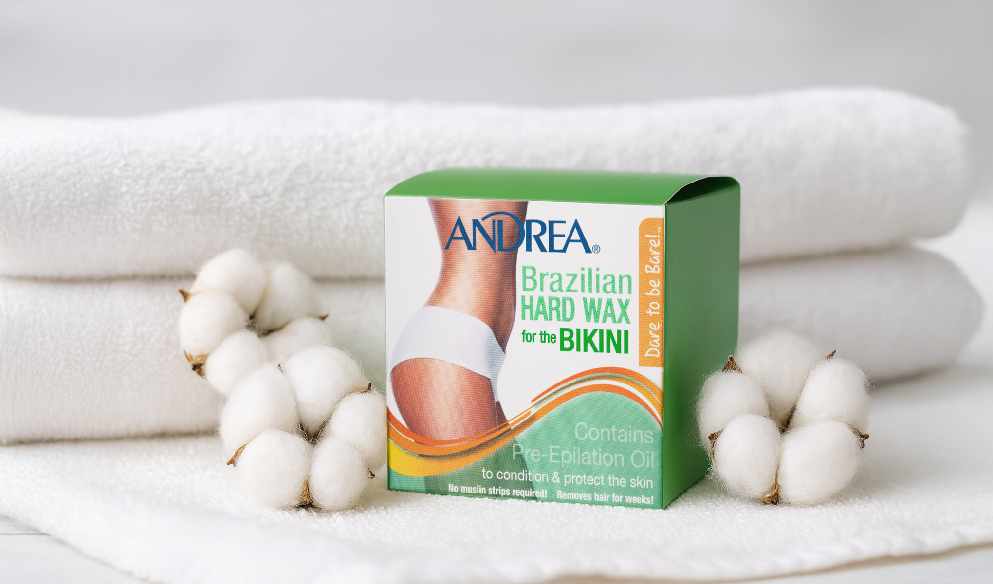 Andrea-merkin brasilialainen vahapakkaus.