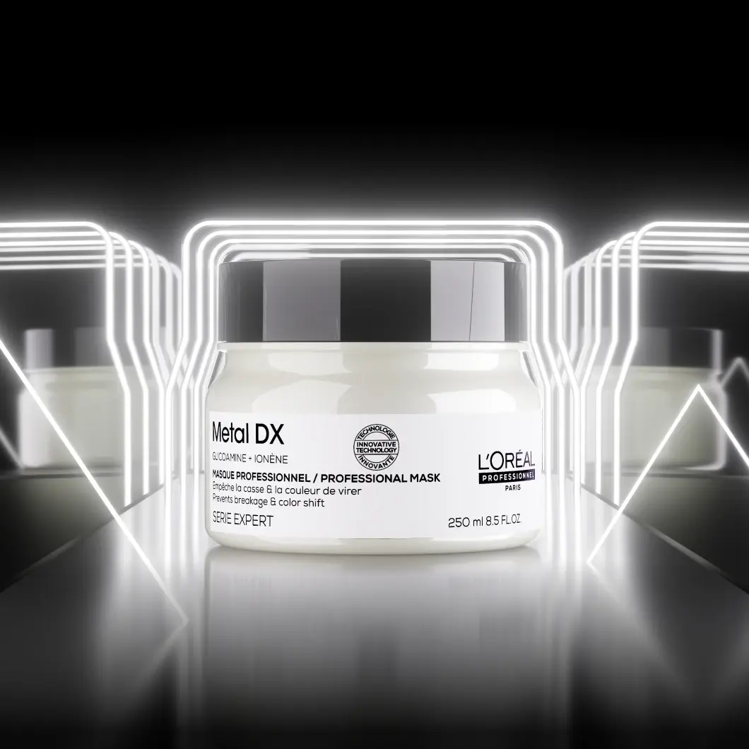 L'Oréal Professionnel Metal DX Professional Mask, Serie Expert. Förhindrar avbrutna hårstrån och färgskift. 250 ml.